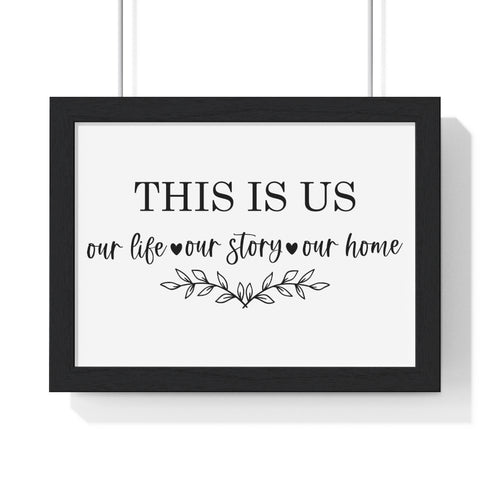 This Is Us Premium Framed Horizontal Poster